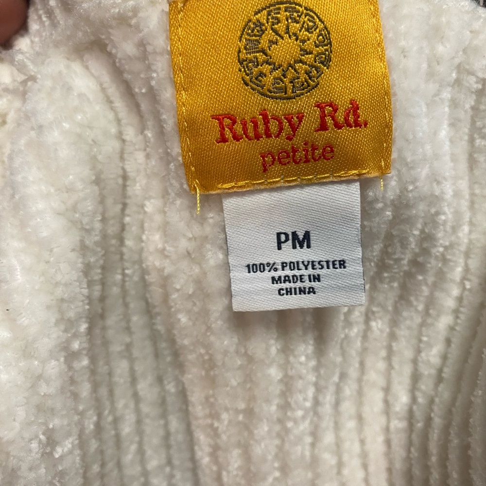 Ruby Rd Petite Chunky Polyester Cowl Neck Sweater - image 5